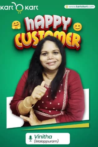 Vinitha, a KartoKart customer