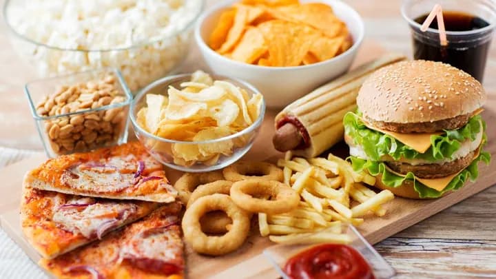 A spread of ready-to-eat food